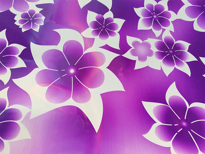 Dibujo de Flores Violeta Grande