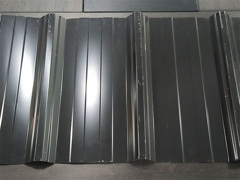 Lámina Trapezoidal de Aluminio Galvanizado Negro