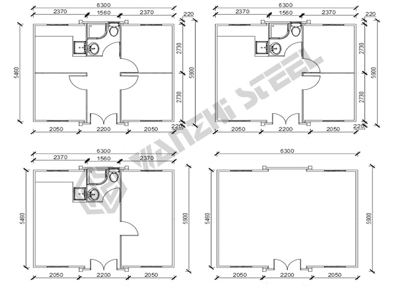 Estructura de Casas Prefabricadas Contenedores