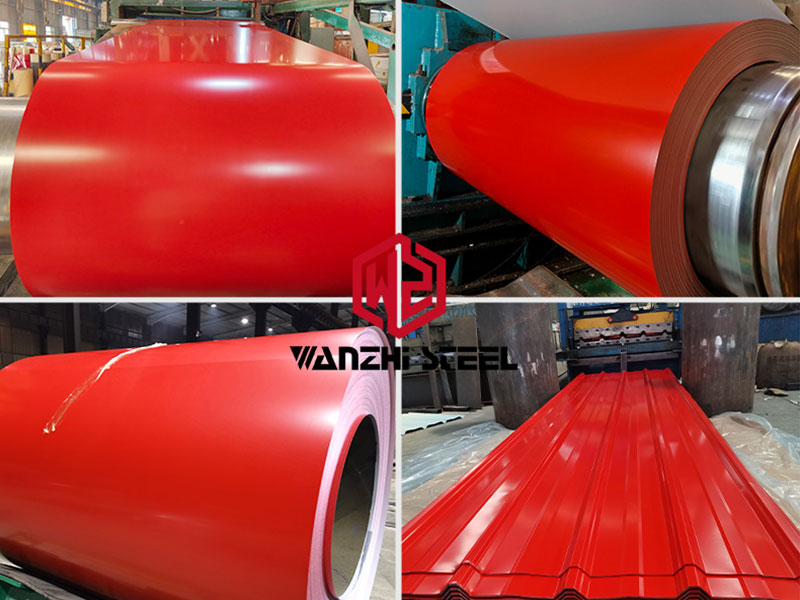 Acero Prepintada - Aluzinc Rojo 