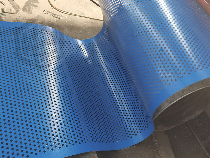 Lamina Galvanizada Perforada Azul