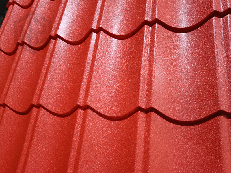 Aluzinc Tipo Teja - Rojo