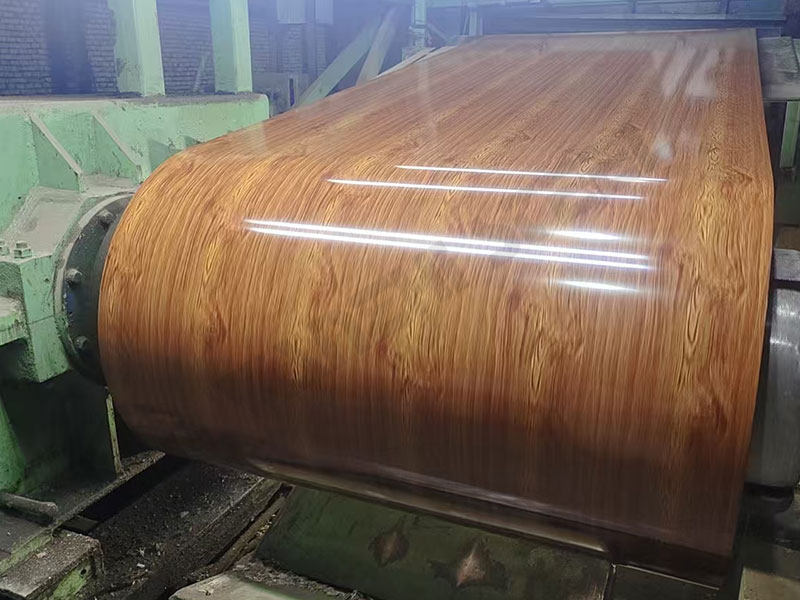 Acero Galvanizado Color Madera Textura 