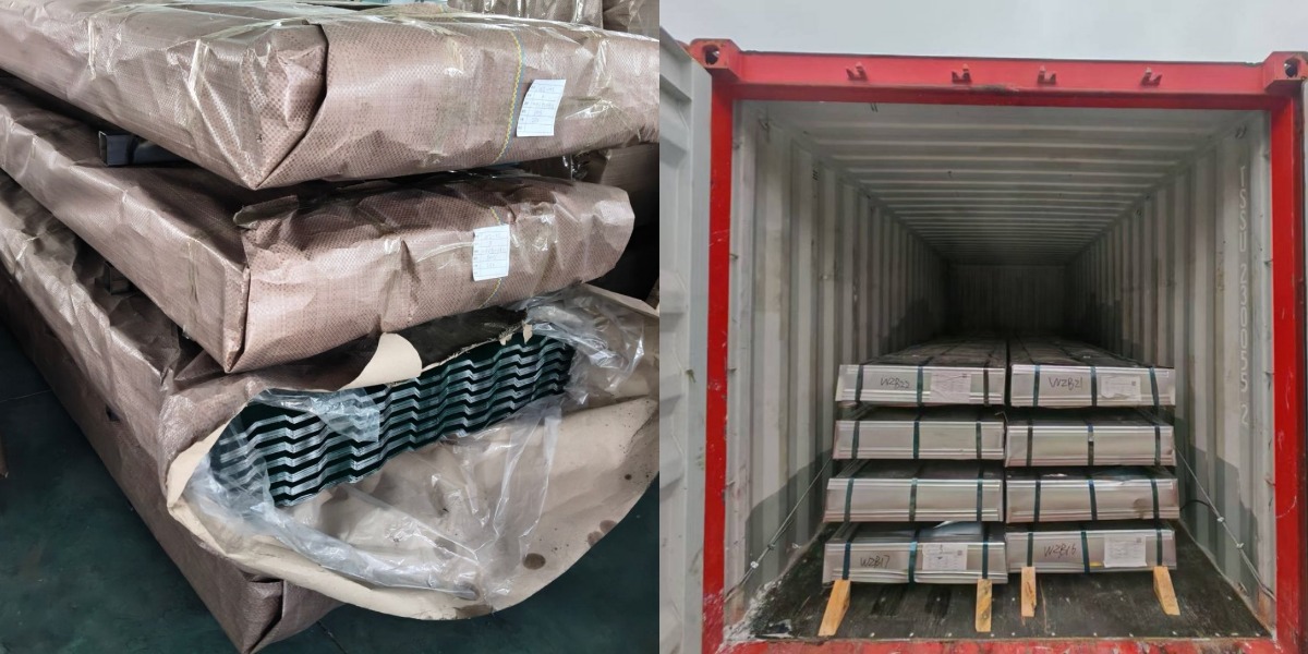 180 toneladas de chapas onduladas PPGI enviadas a Líbano