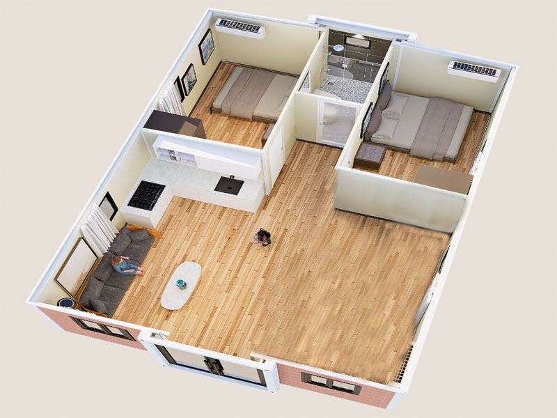 30ft Casa Contenedor Expandible