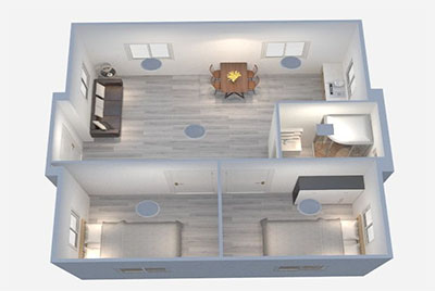 Casa Contenedor Expandible 20 Pies - Grupo Wanzhi