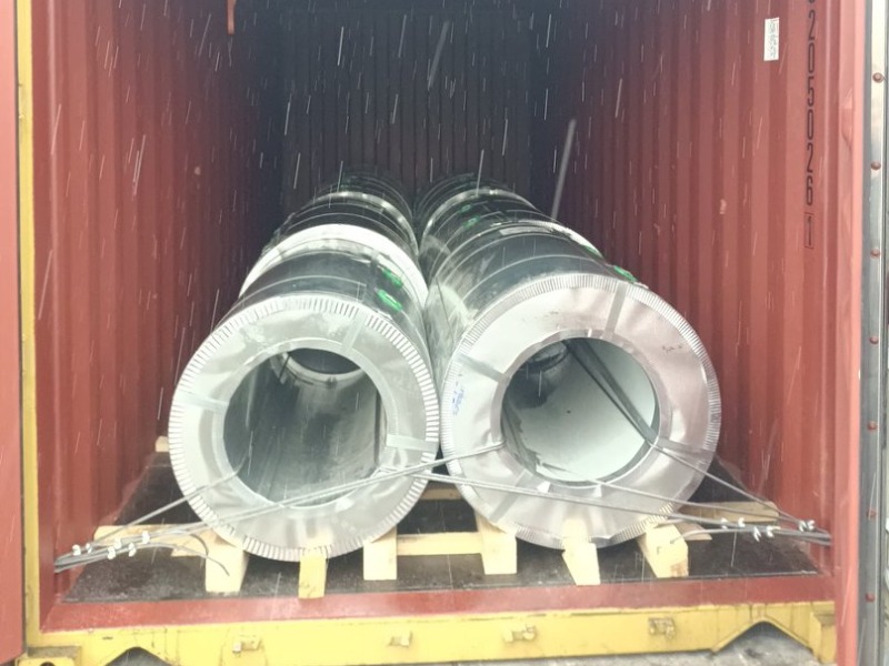 227,5 Toneladas de Bobinas PPGI DX51D+Z275 Enviadas a Ghana