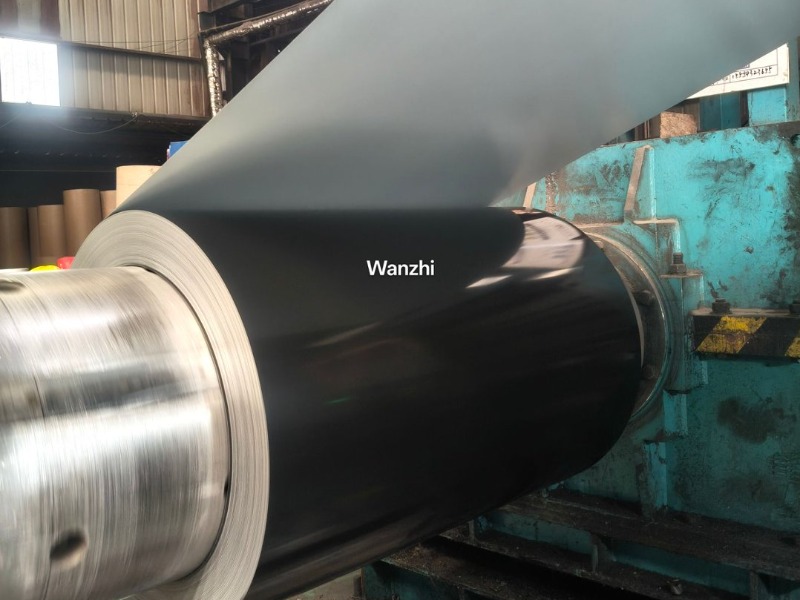 Bobina de Acero Prepintado de 0,12 mm Bobina PPGI PPGL Ultrafina Negra