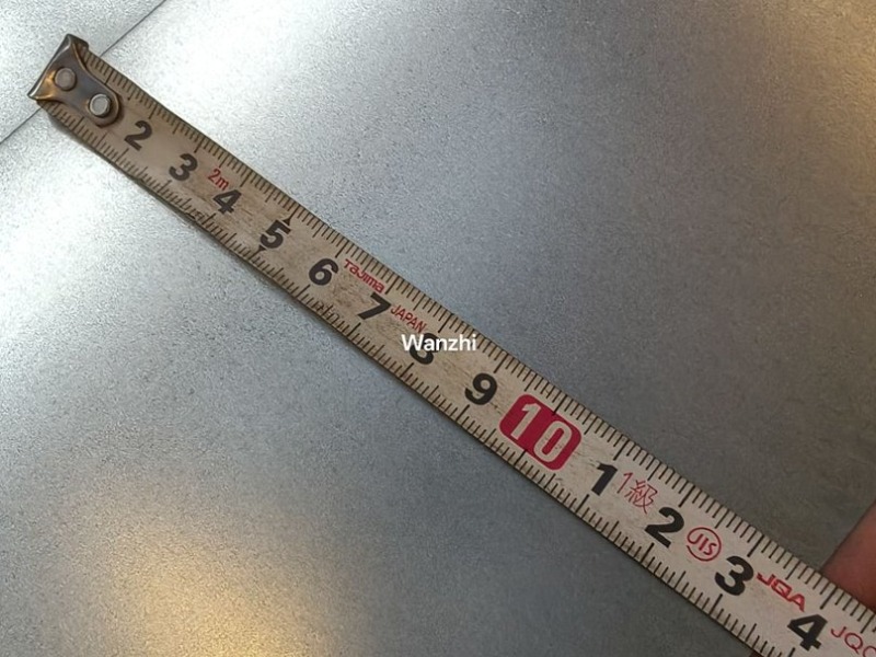 Inspección del Ancho de los Flejes de Acero Galvanizado - Wanzhi Group