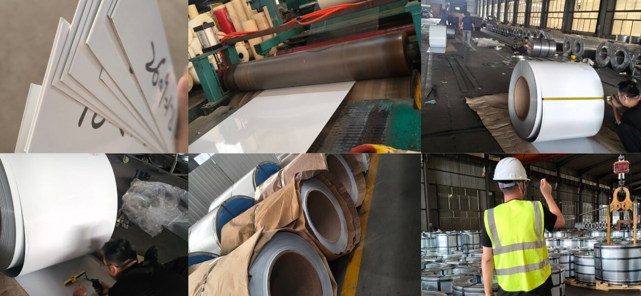 Producción, Inspección y Embalaje de Bobinas de Acero Galvalume Prepintado - Wanzhi Steel