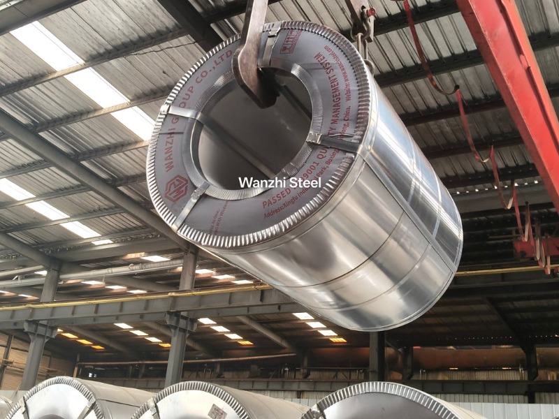 Transporte de Bobinas de Acero Galvalume Prepintado -Wanzhi Steel Group